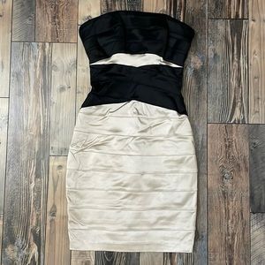 BEBE satin bodycon mini dress XXS